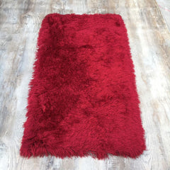 Red C-Shaggy Rug 2.5x5ft