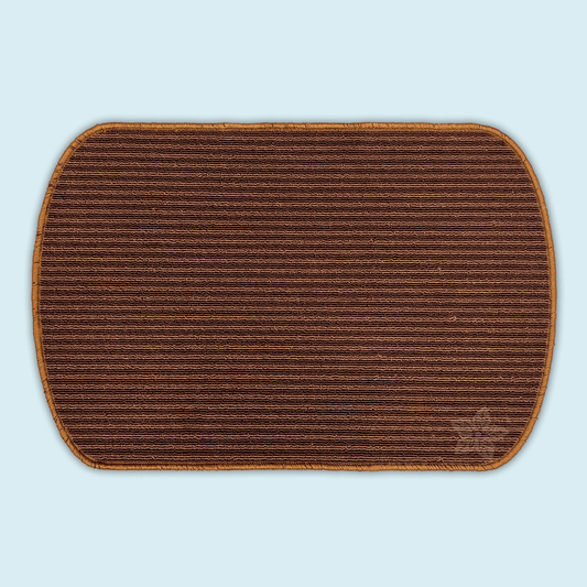 Brown Stripy Door Mat