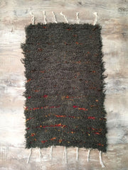 Kilim Door Mats Black Orange