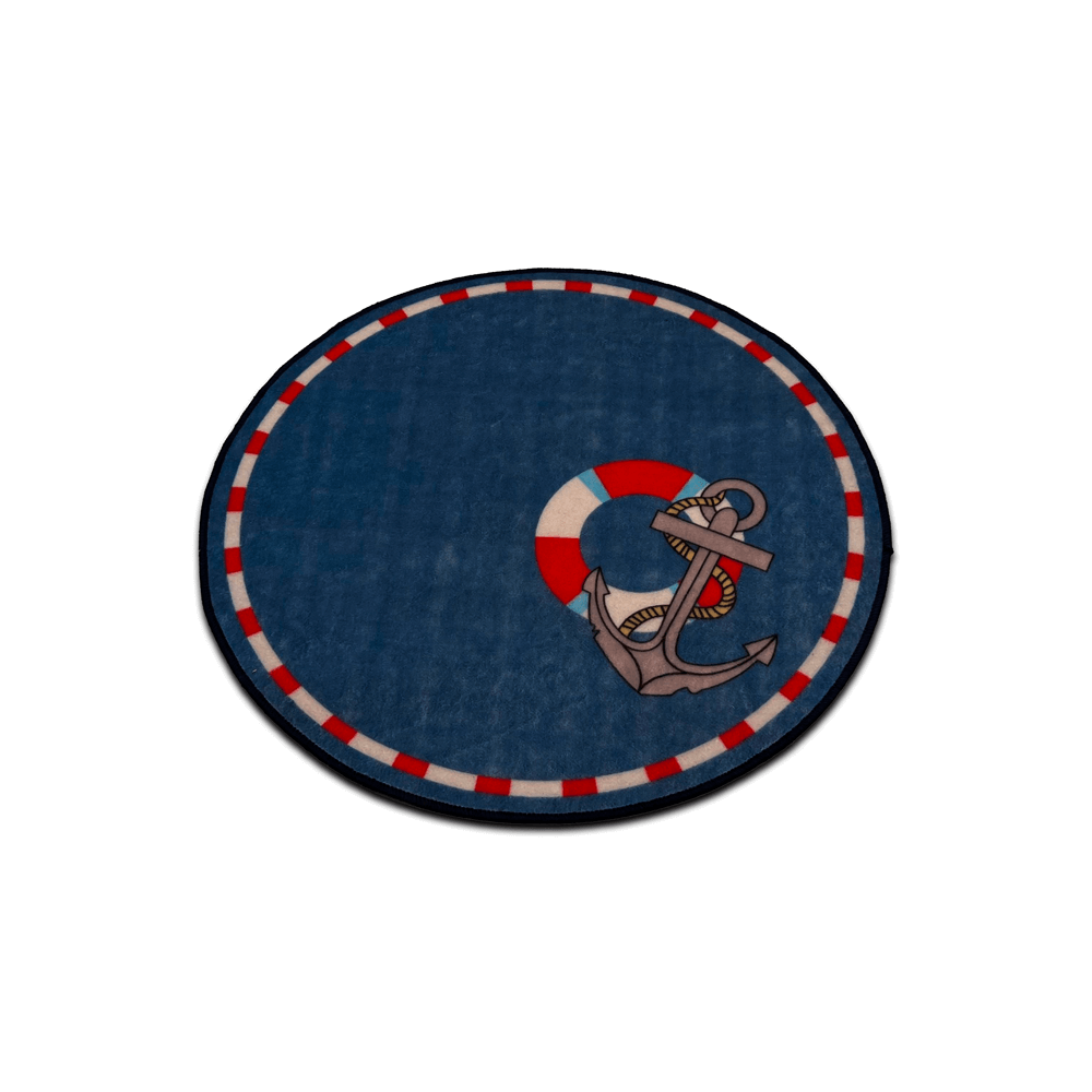 Sajalo Anchor Round Rug