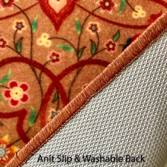Sajalo Beige Flower ECO Runner 2x6ft