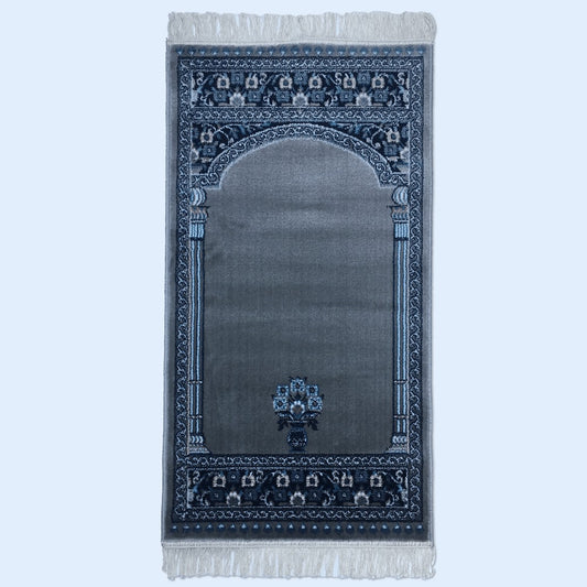 Sajalo Grey Mehrab Design Jainamaz 2.3x4ft