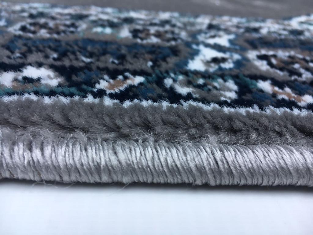 Sajalo Grey Jasmine Design Jainamaz 2.3x4ft(66 X 120 cm)