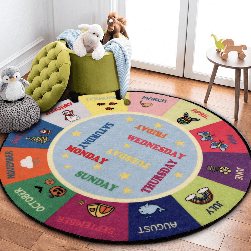 Sajalo Day & Month Name Rug
