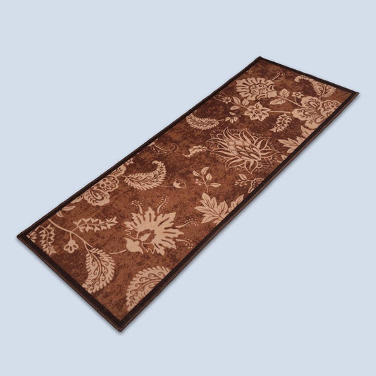 Sajalo Beige Leaf Eco Runner 2x6ft ( 24 x 72 inches )