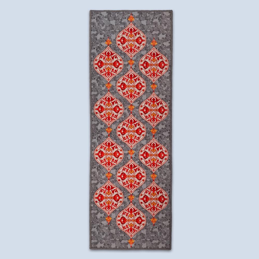 Sajalo Grey Flower ECO Runner 2x6Ft ( 24 x 72 inches )