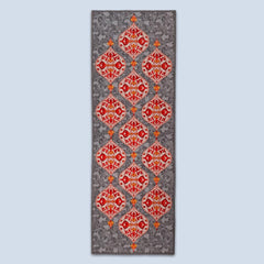 Sajalo Grey Flower ECO Runner 2x6Ft ( 24 x 72 inches )